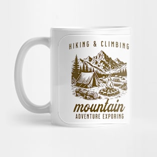 hiking and climbing mountain adventure Mug